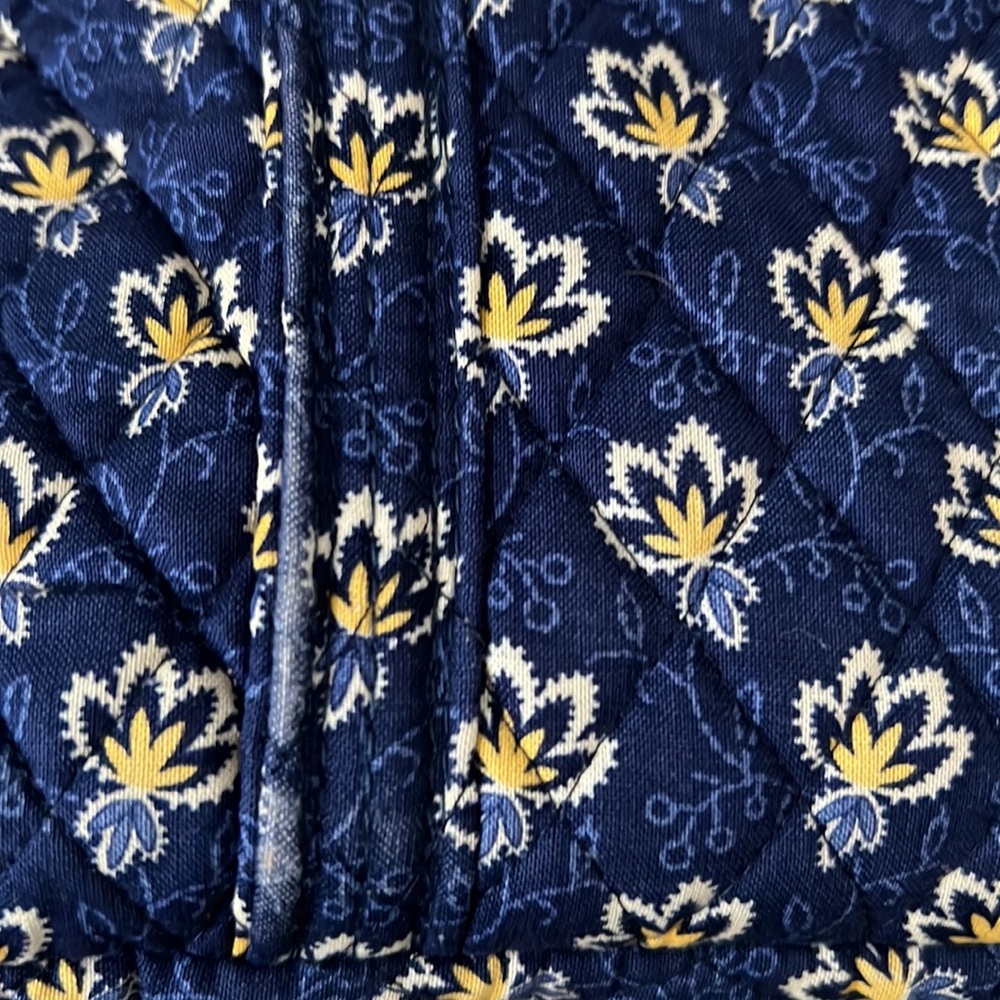 Vintage Women’s Vera Bradley purse with front pocket- Mason Blue Pattern - Picture 6 of 7